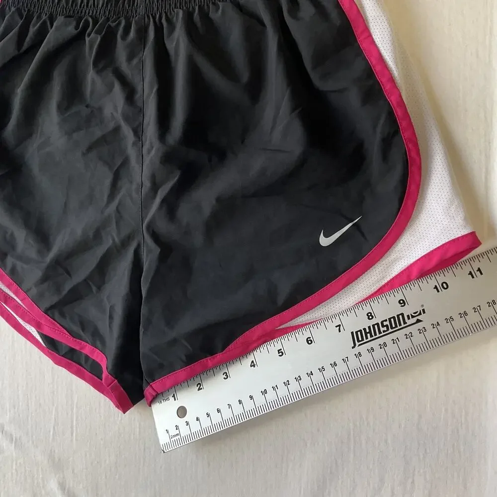 Nike Women Shorts S Black Activewear Shorts Running Dri-Fit Shorts Logo 3”Inseam